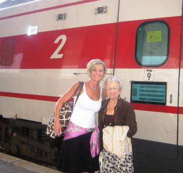 There's no stopping Canice and her Mother Jo, here seen catching a train in Florence, Italy. By staying fit, you can continue to travel and see the world at your leisure.