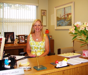 Robin Carder in her ULV office.