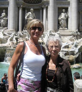 Canice and her mom enjoying the Trevi Fountain this summer in Rome. When you're fit, you can travel the world.