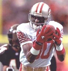 An ACL injury temporarily sidelined legendary receiver Jerry Rice.