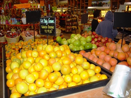Valencia oranges at 59 cents a pound