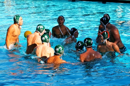 The Bonita Varsity Water Polo Team rose to the occasion after Charter Oak threatened early.