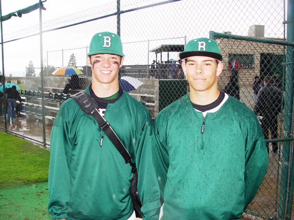 Two of Bonita's Big Bashers: Both Matth Gelalich, left, and Brian Tuttle hit a pair of home runs against Northview. 