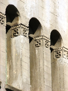 Romanesque arched windows
