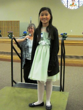 Emily Phan is a Tech Trek student from Palomares School, and was also one of the student helpers of the fashion show.