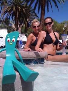 Gumby makes for a great poolside partner.