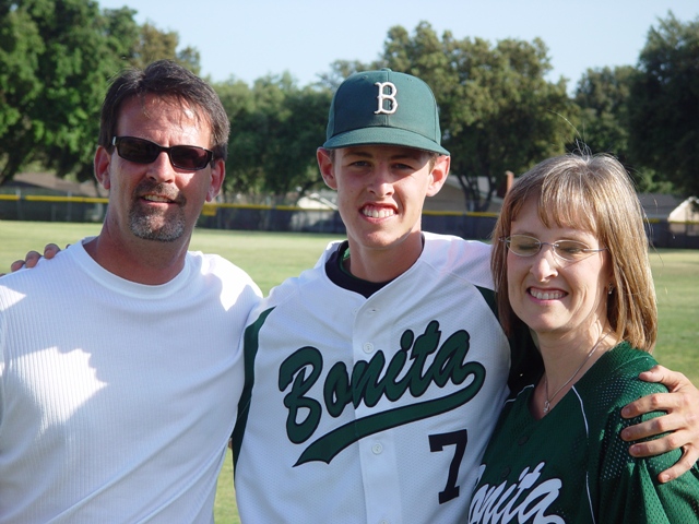 Kyle Pine and parents