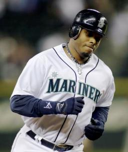 Ken Griffey has yet to circle the bases this season.