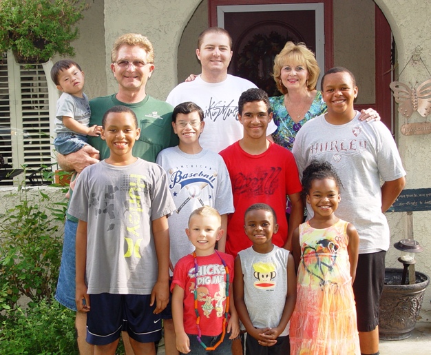 Just some members of the Paddock clan, from front, left: Kobe, Cameron (grandson), Kaden, Kylie; middle from left, Daniel, John, Victor, Tanner and Tyler; back from left, Chase and Leeann.