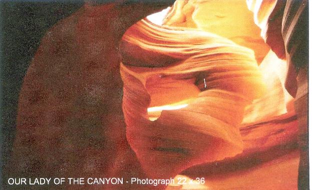 To shoot this photo, fine arts photographer C.S. Champe embedded herself deep inside a slot canyon.