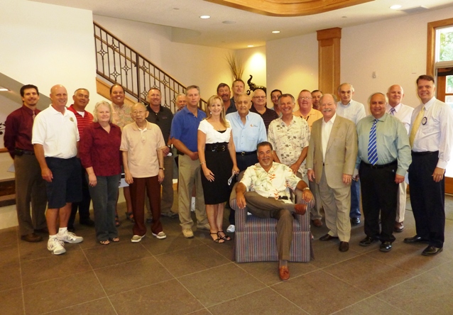 The number of people honoring Marty Lomeli was so large that this photo had to be taken in the Hillcrest lobby.
