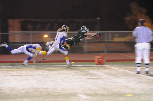 The Jello Is Jiggling as Matt Gelalich leaps into the end zone for a 32-yard touchdown reception.