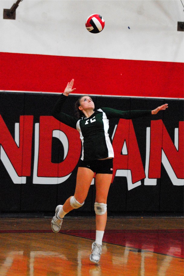 Ashley Maxfeldt had two service aces on the night.
