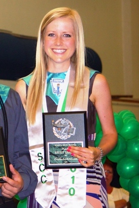 Kelsey Graeber was the 2010 recipient of the La Verne Rotary Scholarship.
