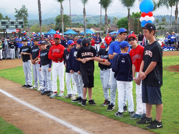 Members of the 11-year-old all star team.