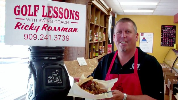 Ricky Rossman serves it up at both the Corner Butcher Shop in La Verne and the Citrus College driving range in Glendora.