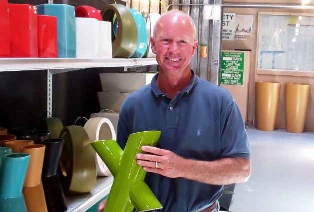 Steve Gainey holds his new creation, the "X Factor."