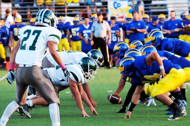 The Bonita defense stood tall during a first-quartr goal line stand.