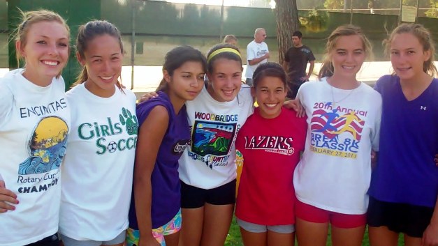 From left, Lexi Jackson, Marissa Scott, Diana Garcia, Marilyn Meza, Kailyn Scott, Sydney Russell and MacKenzie Landa have their sights on helping Bonita win another league title and earn a berth in the state championships. 