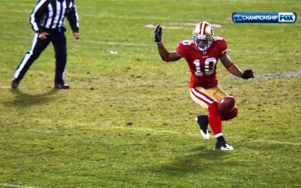 Kyle, you’re supposed to AVOID a bouncing punt, not try to catch it with your knees….