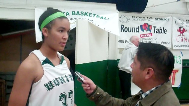 Brianna Kennedy was a towering force in Bonita's opening round win over South Hills.