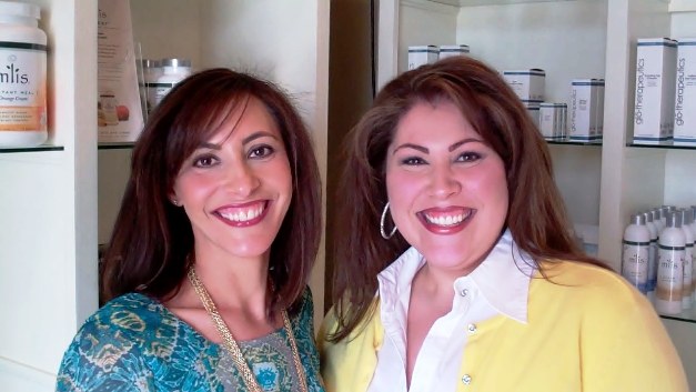 Inside Eden Day Spa & Wellness Center, sisters Stephanie and Darlene glow with health and beauty