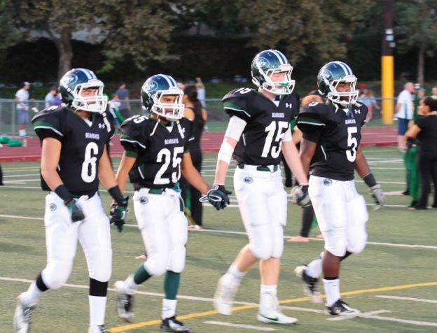 Bonita's fearsome foursome of from left, Joey Hubbard, Mark Salce, Brandt Davis and Reggie "Touchdown" Turner.